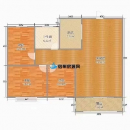 迎宾小区101平三开间朝南的户型 低于市场价6万急售 一